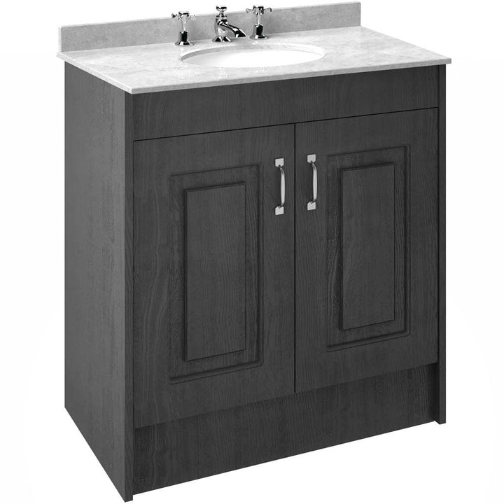 nuie-york-royal-grey-800mm-vanity-unit--white-marble-top-basin-3th---yor431-