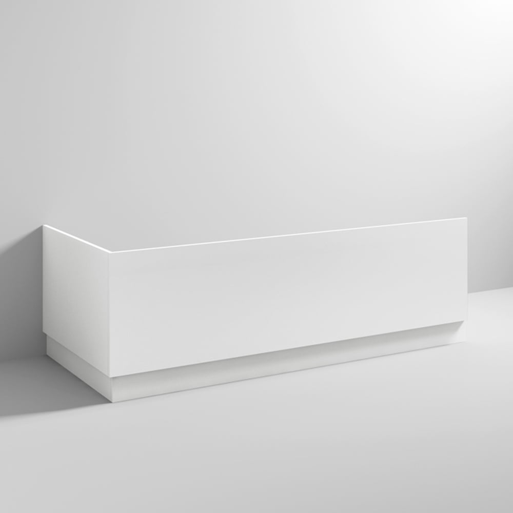 Nuie Blocks Satin White 750mm Bath End Panel - MOF171