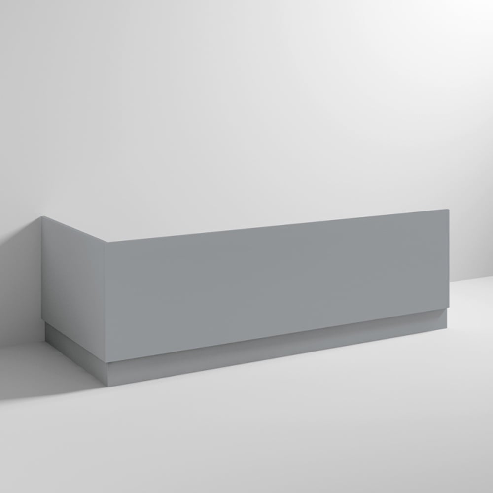 Nuie Blocks Satin Grey 750mm Bath End Panel - MOF271