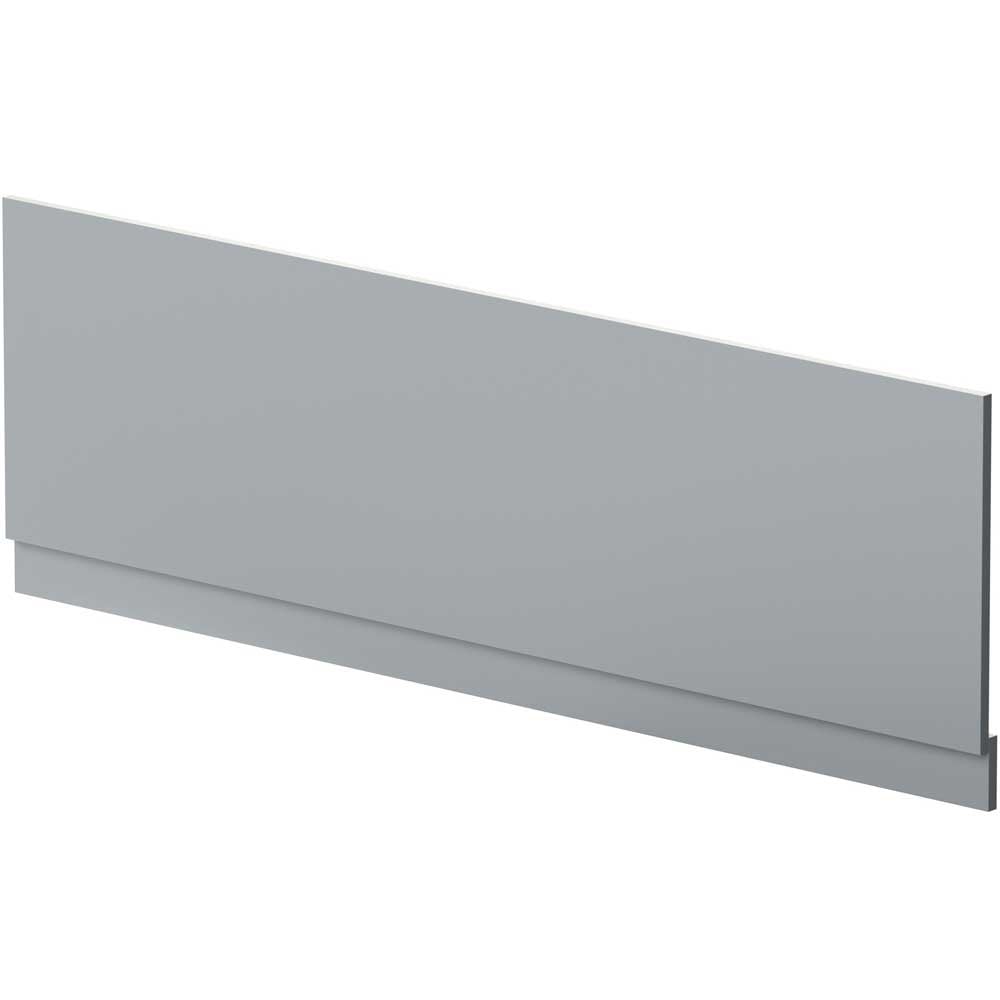 Nuie Blocks Satin Grey 1700mm Bath Front Panel - MOF277