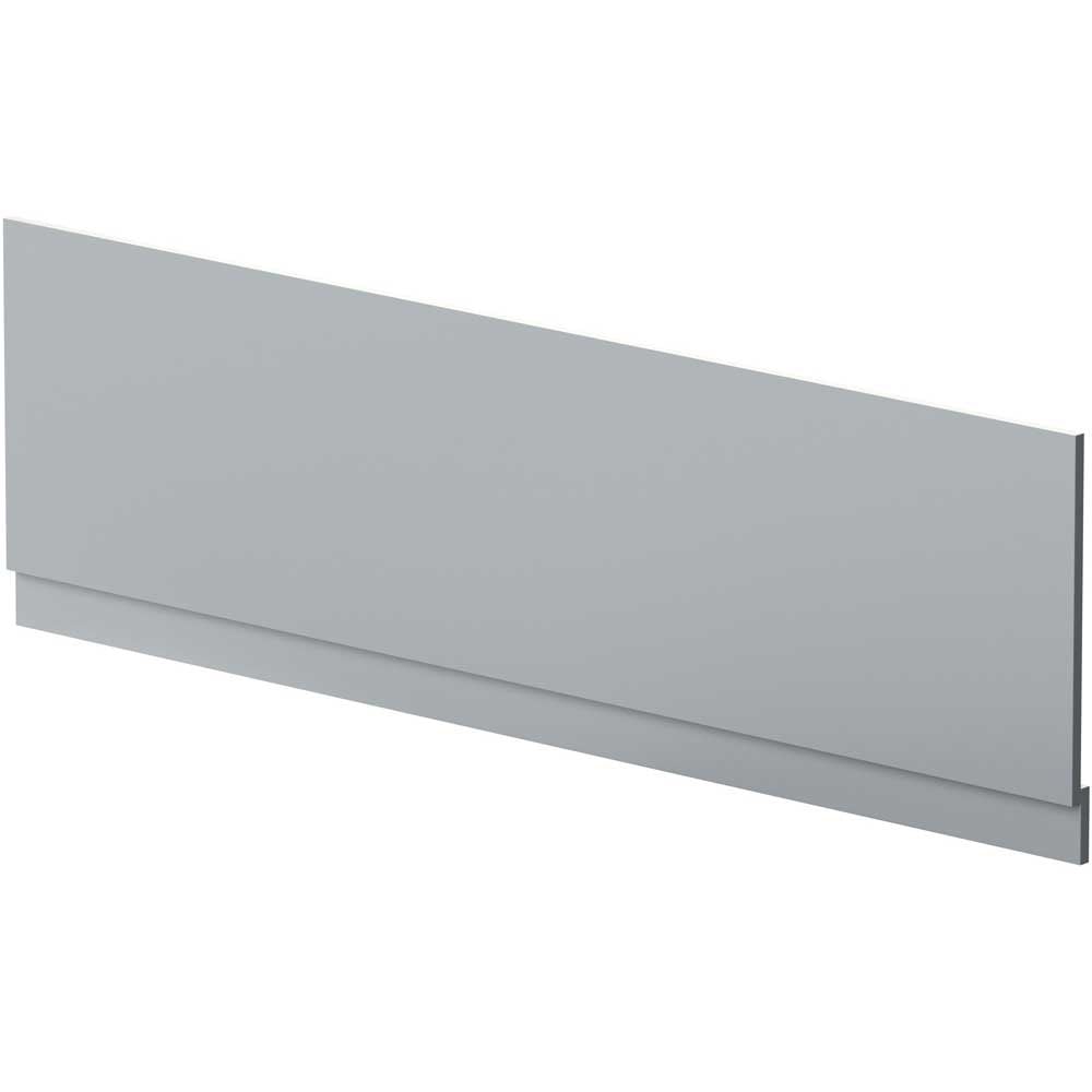 Nuie Blocks Satin Grey 1800mm Bath Front Panel - MOF278