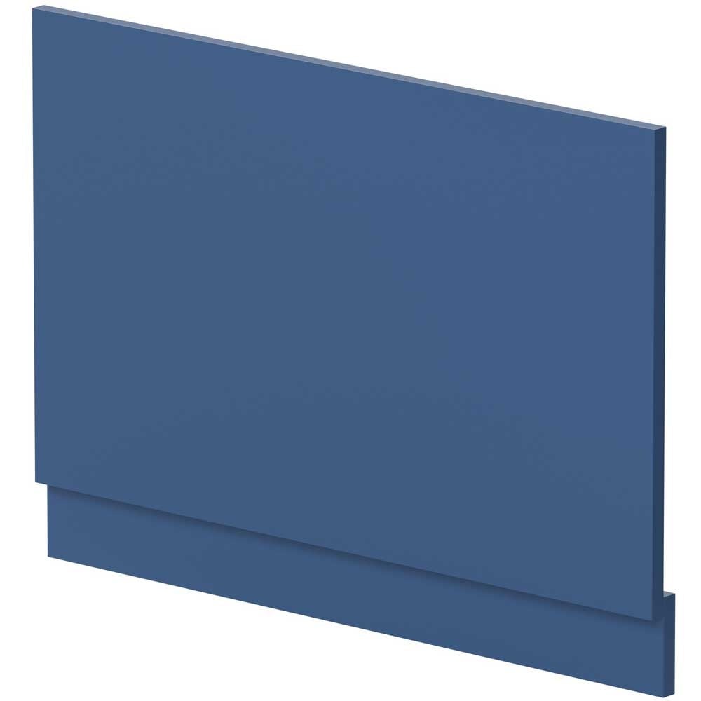 Nuie Blocks Satin Blue 800mm Bath End Panel - MOF372