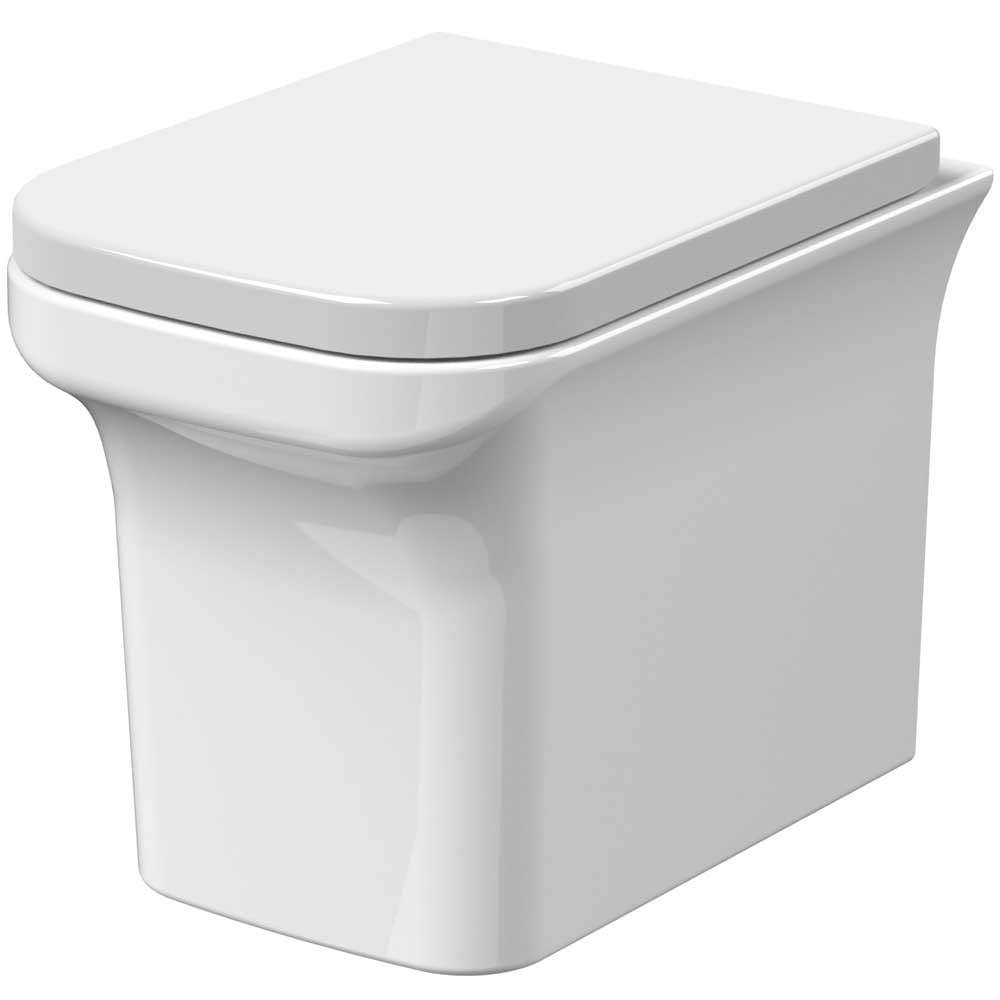 Nuie Ava White Wall Hung WC Pan Toilet & Soft Close Seat - NCG540