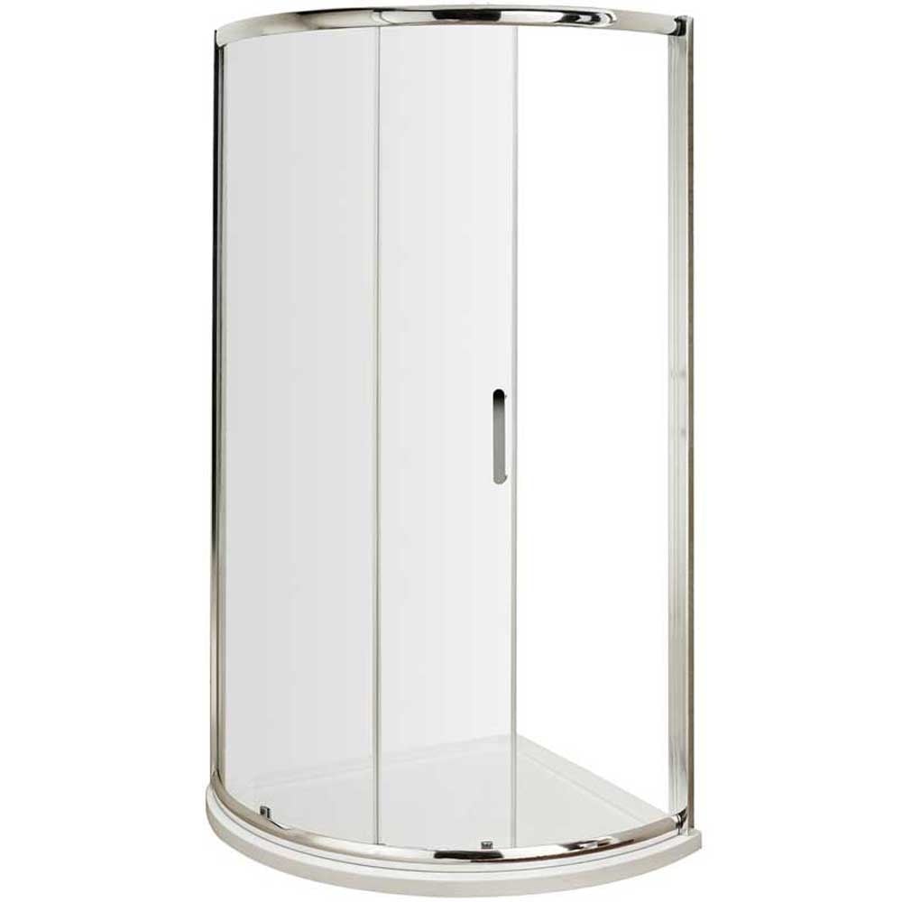 Nuie Pacific Chrome Single Entry Quadrant Shower Enclosure 860x860mm
