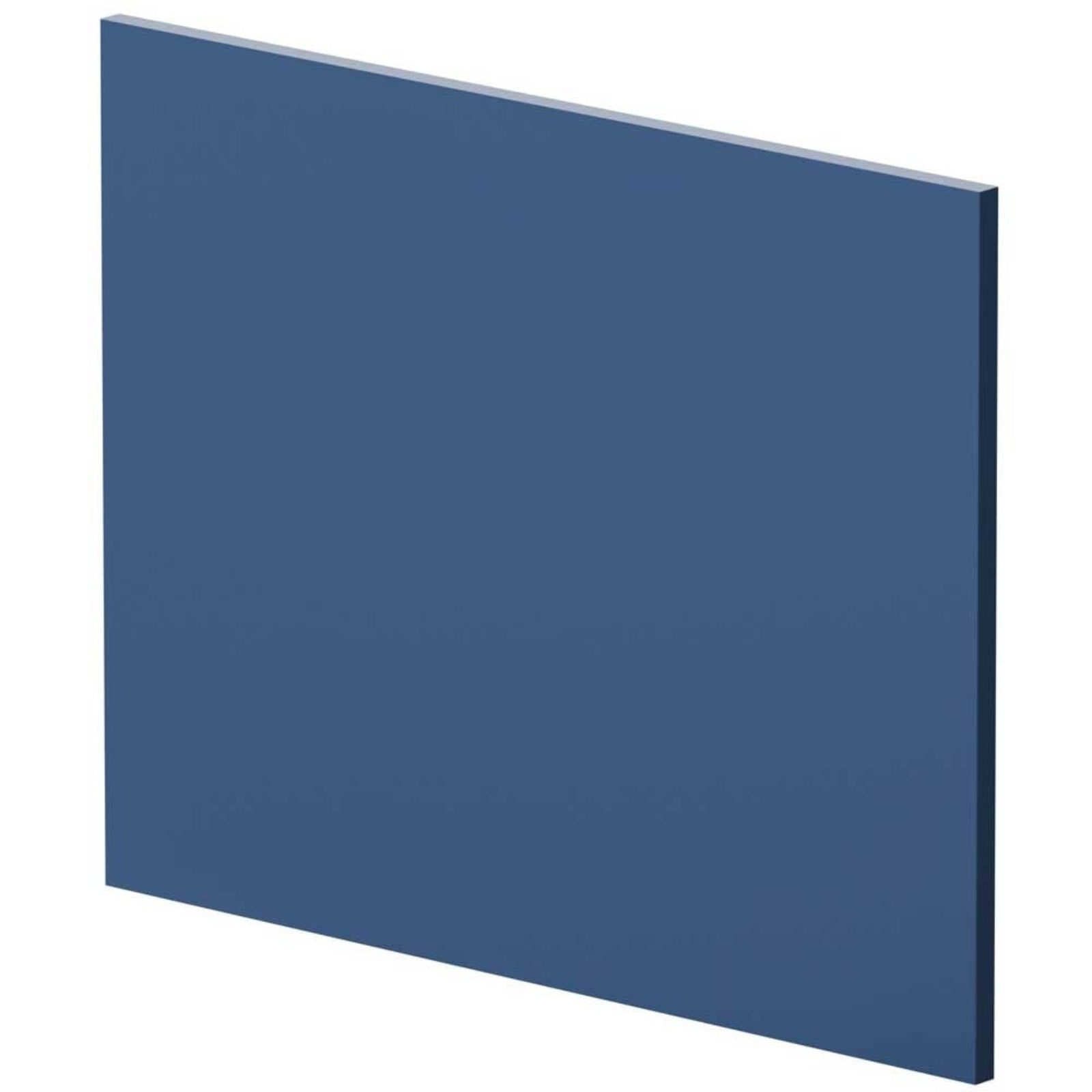 Nuie Blocks Satin Blue 700mm Square Shower Bath End Panel - MOF379