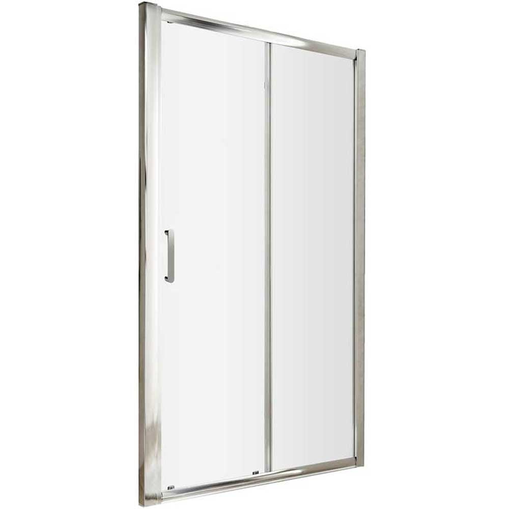 Nuie Pacific Sliding Shower Door With Handle 1600mm - AQSL16H3