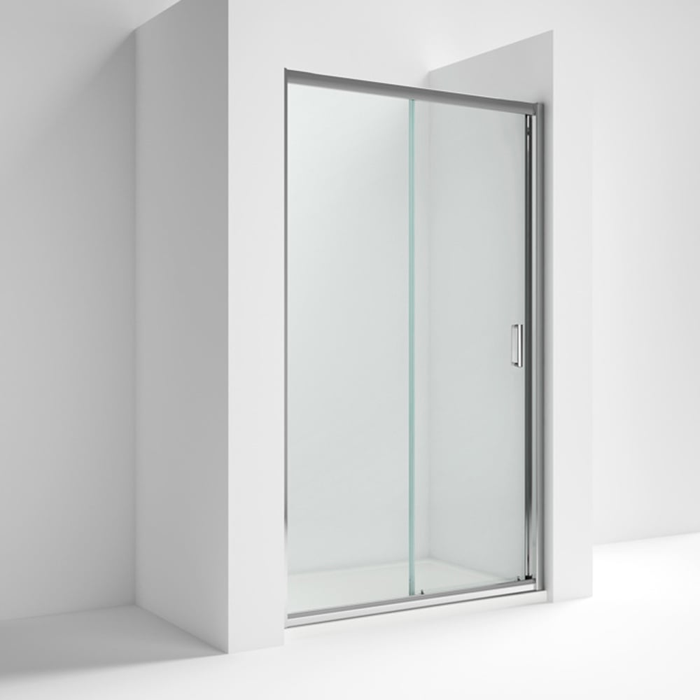Nuie Ella Sliding Shower Door with Handle 1000mm - ERSL10H5