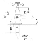 nuie-selby-chrome-xhead-pair-basin-taps---sel301dx-