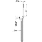 nuie-matt-black-round-outlet-elbow-with-parking-bracket-flex-and-handset--a4263-