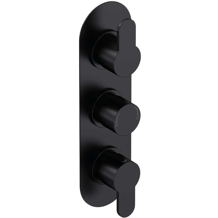 nuie-arvan-matt-black-triple-thermostatic-shower-valve-with-diverter---arv4tr03-