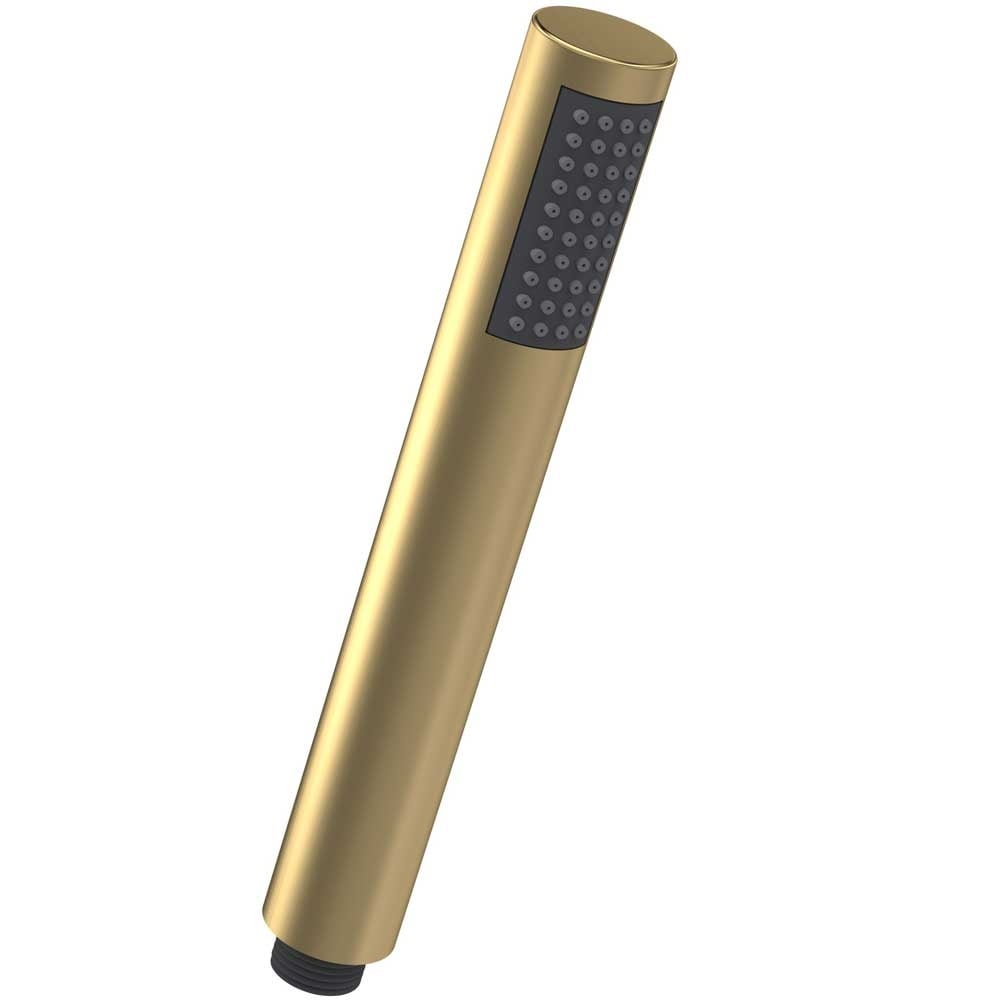 Nuie Brushed Brass Round Easyclean Shower Handset - HO807