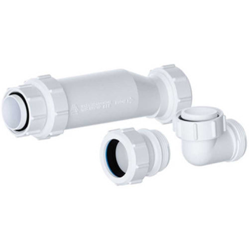 Nuie White In Line One Way Waste Trap For Furniture Basins - E323