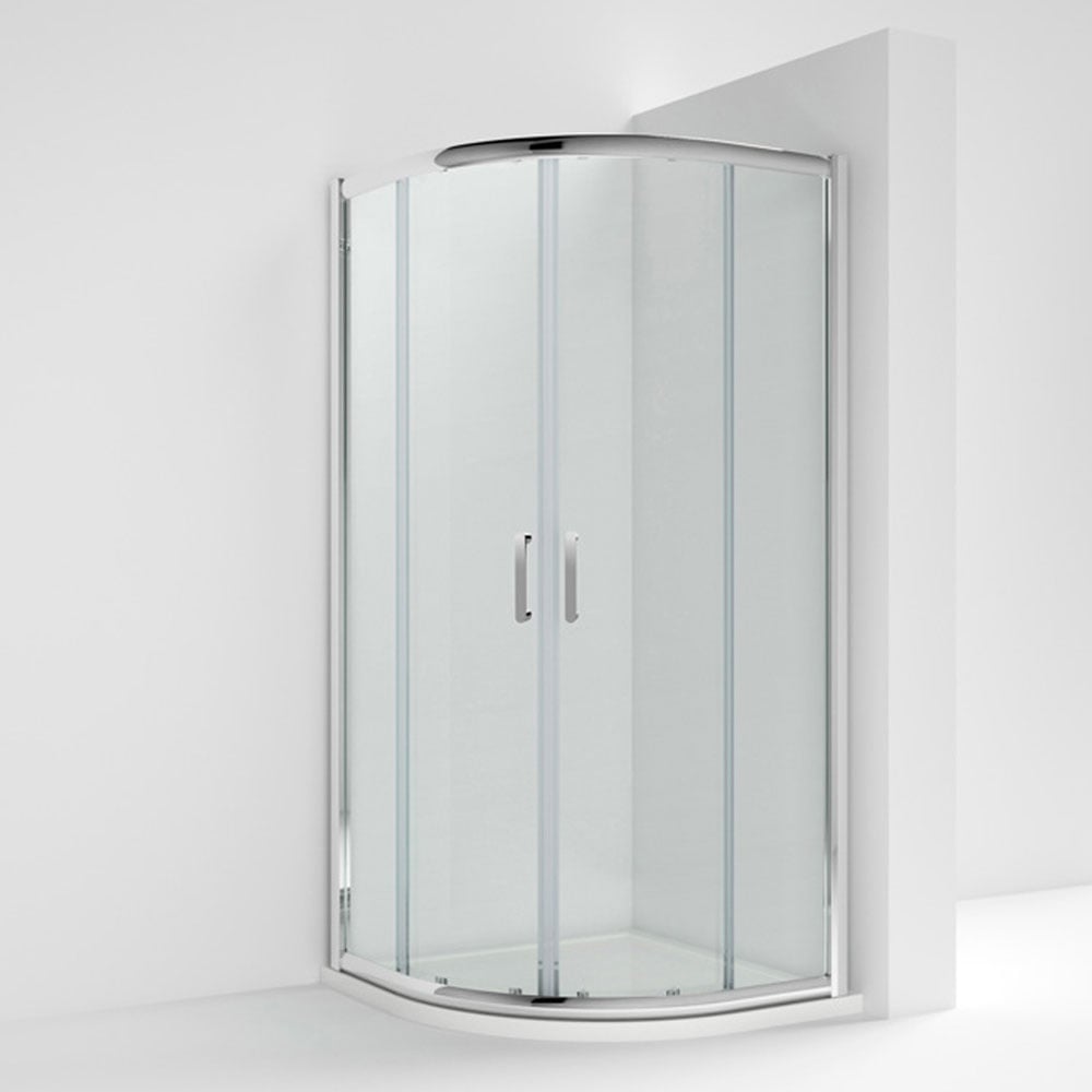Nuie Pacific Chrome Quadrant Shower Enclosure with Rounded Handles