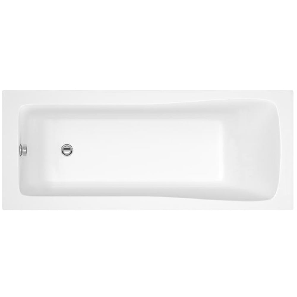 Nuie Linton Square Single Ended Straight Bath 1500x700 & Front Panel