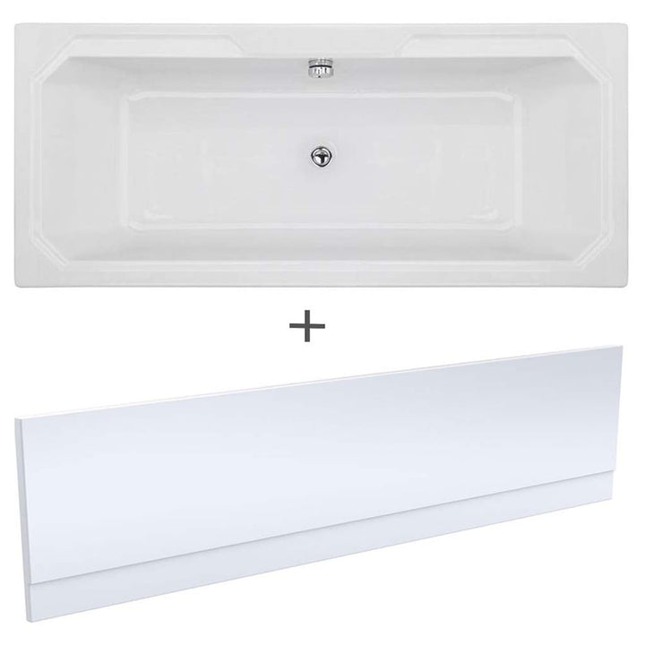 nuie-ascott-traditional-white-double-ended-art-deco-bath-1800x800mm--front-panel-
