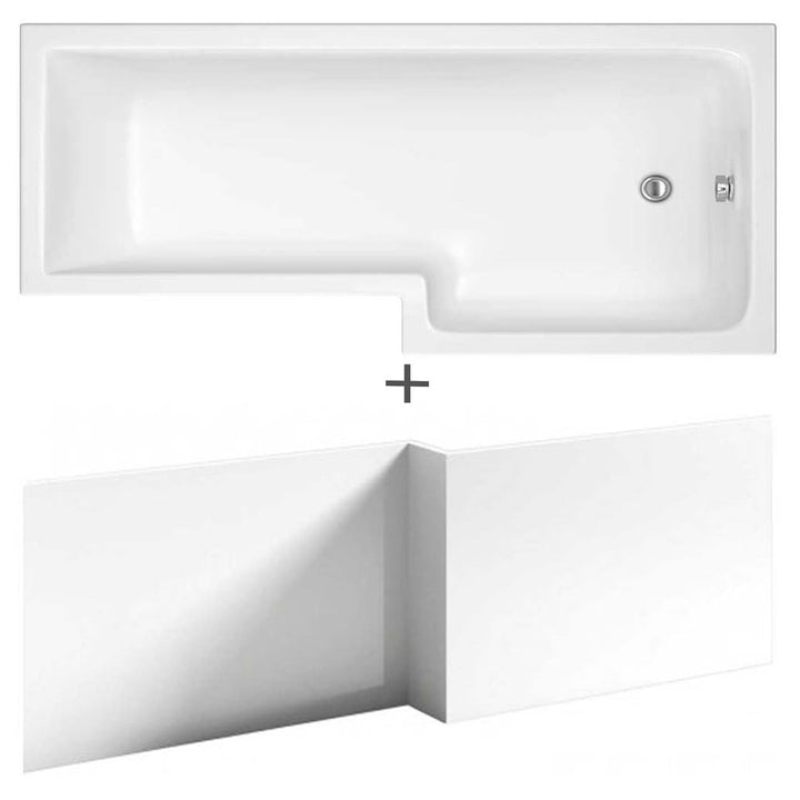 nuie-square-l-shape-single-ended-bath-rh-1498x855x705--front-panel-