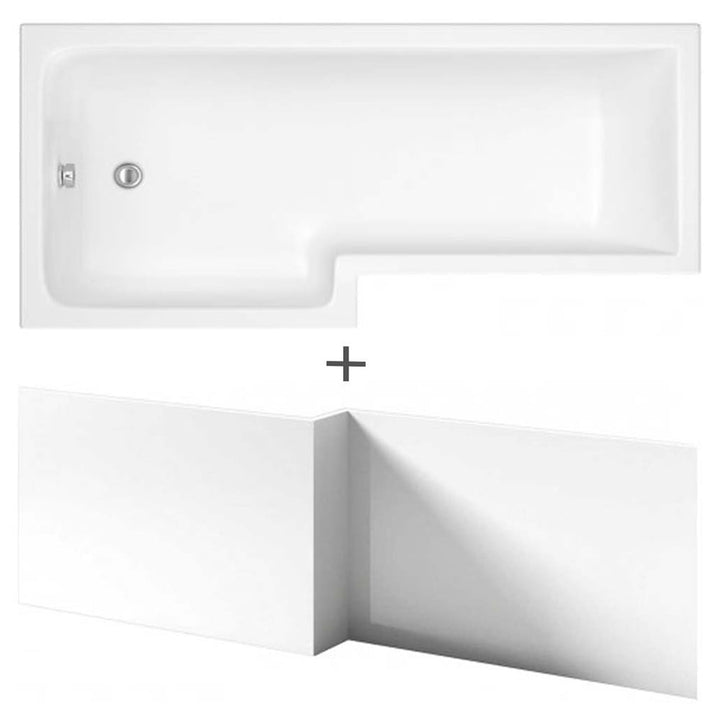 nuie-square-l-shape-single-ended-bath-lh-1695x855x705-front-panel-