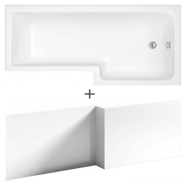 nuie-square-l-shape-single-ended-bath-rh-1695x855x705-front-panel-
