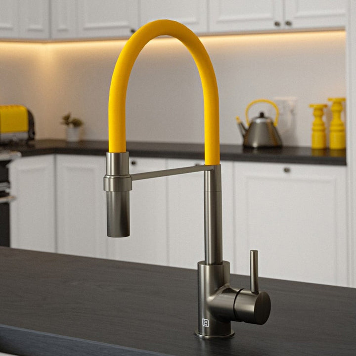vibrance-gun-metal-and-mustard-pullout-spout-single-lever-kitchen-sink-mixer-tap-