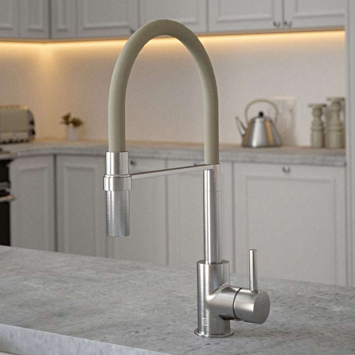 vibrance-nickel-and-ivory-pullout-spout-single-lever-kitchen-sink-mixer-tap-