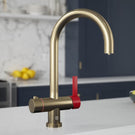 vibrance-twin-lever-brushed-brass--red-milla-4in1-instant-hot-water-kitchen-tap-