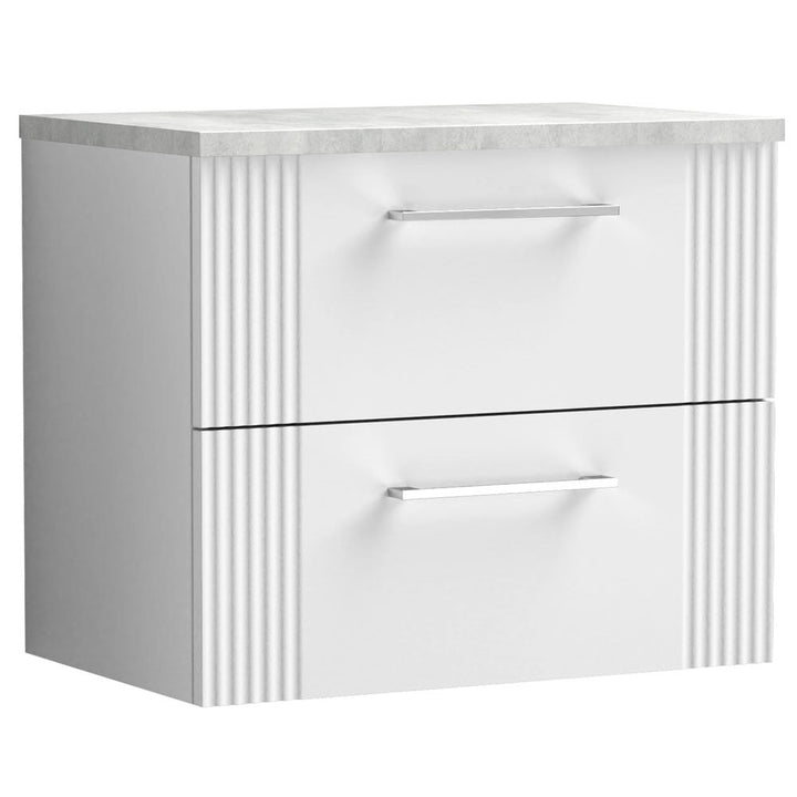 nuie-deco-satin-white-600mm-wall-hung-2-drawer-vanity-unit--laminate-top-dpf193lbg-