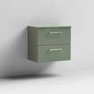 nuie-arno-satin-green-600mm-wall-hung-2-drawer-vanity-unit--worktop-