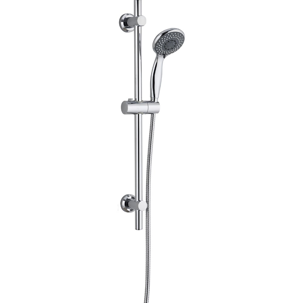 Astini Retro Fit Chrome Adjustable Riser Shower Slide Rail Kit
