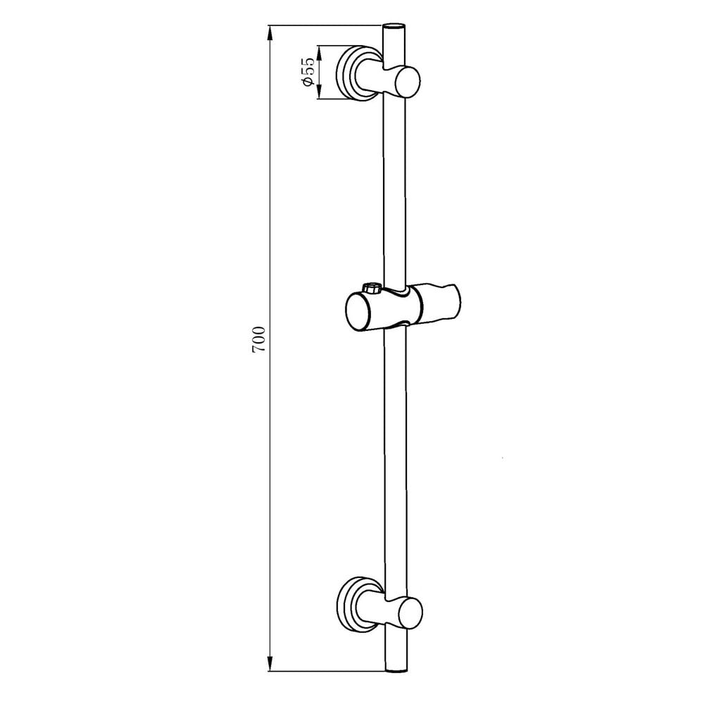 Astini Chrome Combo Retro Fit Riser Rail