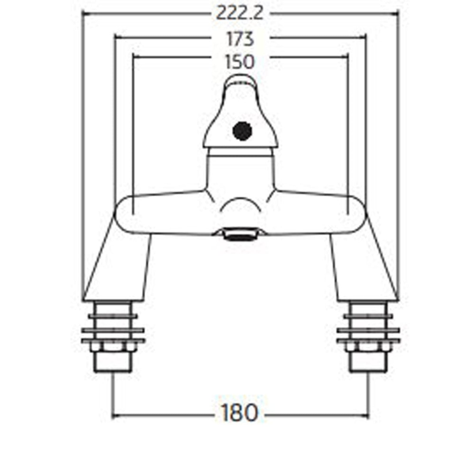 Astini Plumb Essential Chrome Bath Filler Tap TIS5056