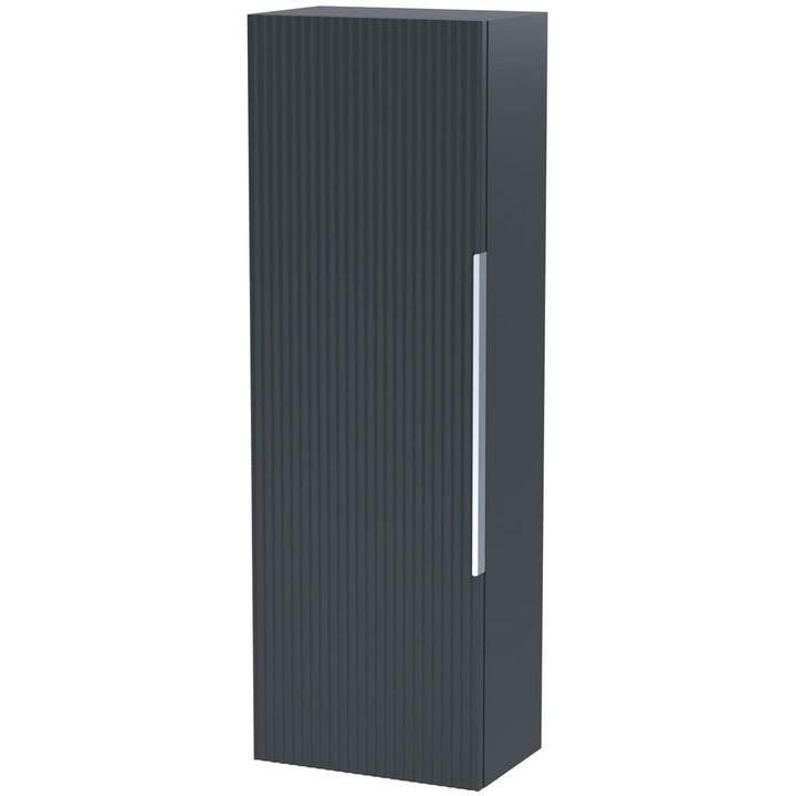 hudson-reed-fluted-satin-anthracite-400mm-single-door-tall-unit---flu1462-