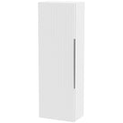 hudson-reed-fluted-satin-white-400mm-wall-hung-single-door-tall-unit---flu162-