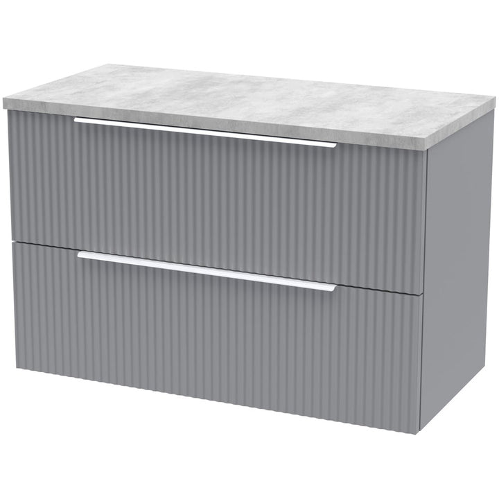 hudson-reed-fluted-satin-grey-800mm-wall-hung-2-drawer-vanity-unit--laminate-top-dff295lbg-