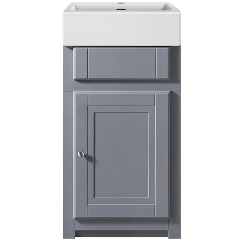 Astini Tenby Grey Traditional 445mm Belfast Cloakroom Vanity Unit