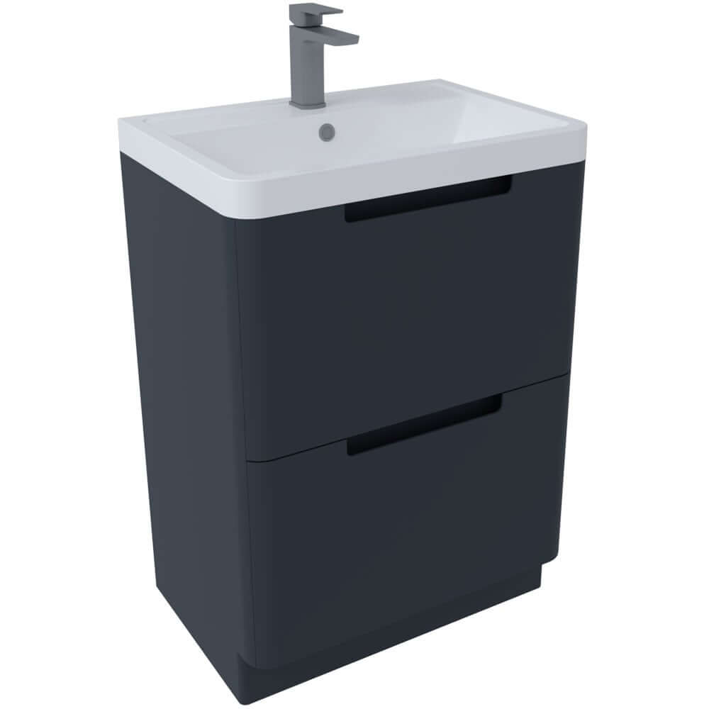 Astini Monza 600mm Floor Standing Vanity Unit & Basin