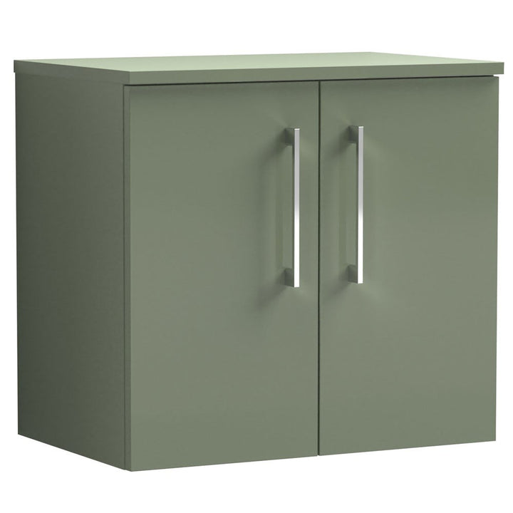 nuie-arno-satin-green-600mm-wall-hung-2-door-vanity-unit--worktop-