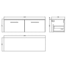 nuie-arno-charcoal-black-1200mm-wall-hung-2-drawer-vanity-unit--worktop-