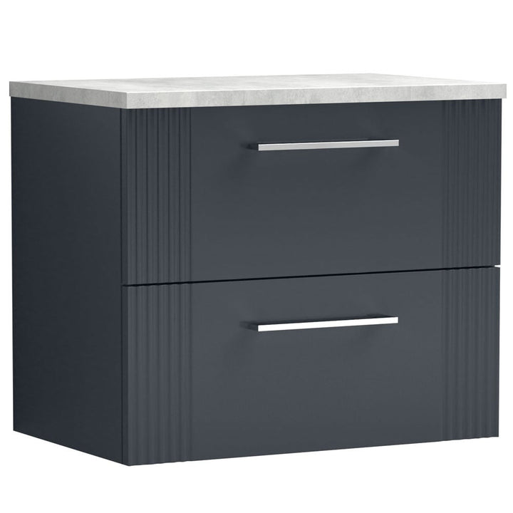 nuie-deco-satin-anthracite-600mm-wall-hung-2-drawer-vanity-unit--laminate-top-dpf1493lbg-