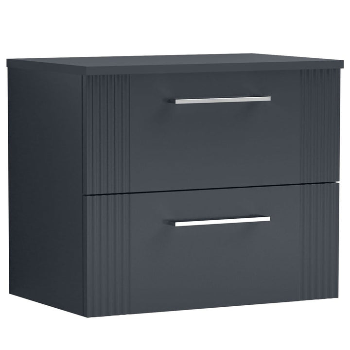 nuie-deco-satin-anthracite-600mm-wall-hung-2-drawer-vanity-unit--worktop-