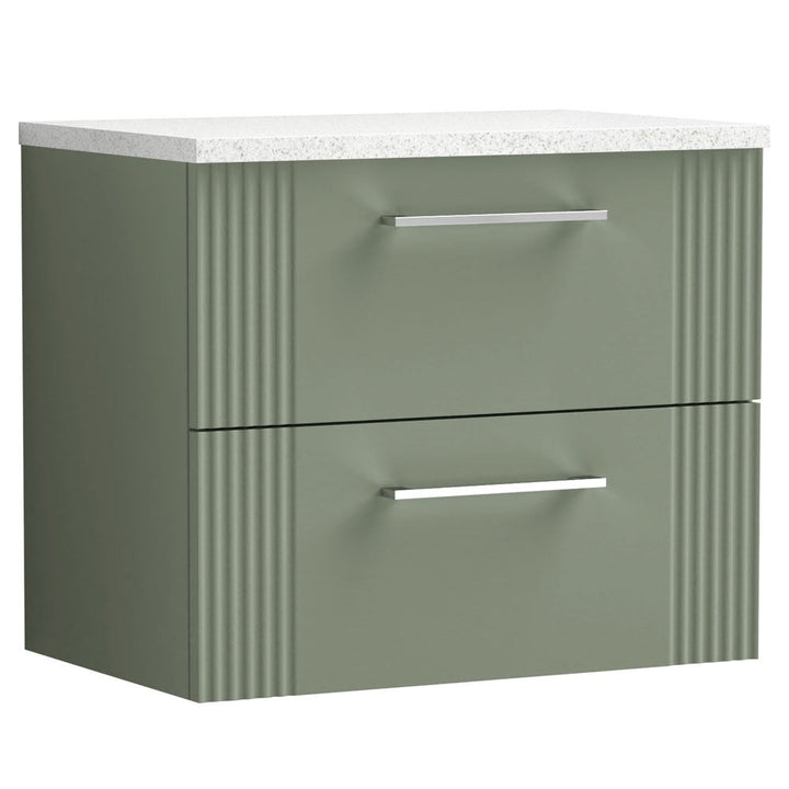 nuie-deco-satin-reed-green-600mm-wall-hung-2-drawer-vanity-unit--laminate-top-