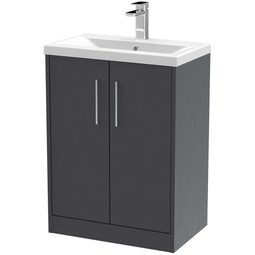 Hudson Reed Juno Floor Standing 2-Door Vanity Unit & Basin