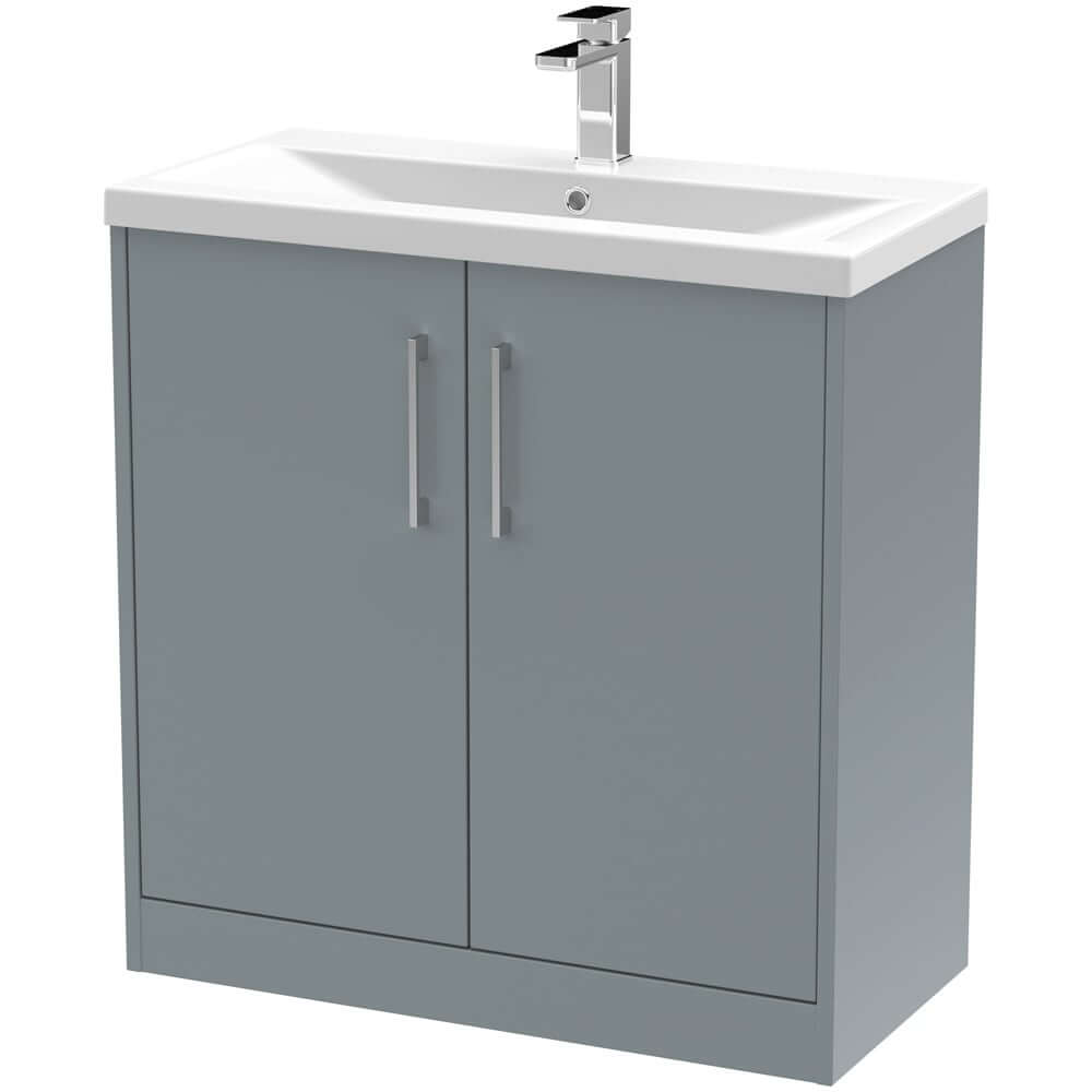 Hudson Reed Juno Floor Standing 2-Door Vanity Unit & Basin