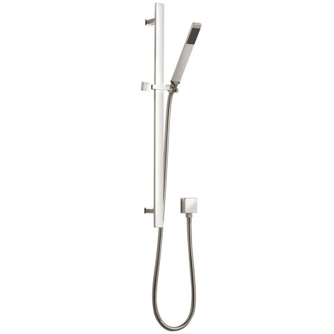 Nuie Chrome Sheer Rectangular Slider Shower Rail Kit
