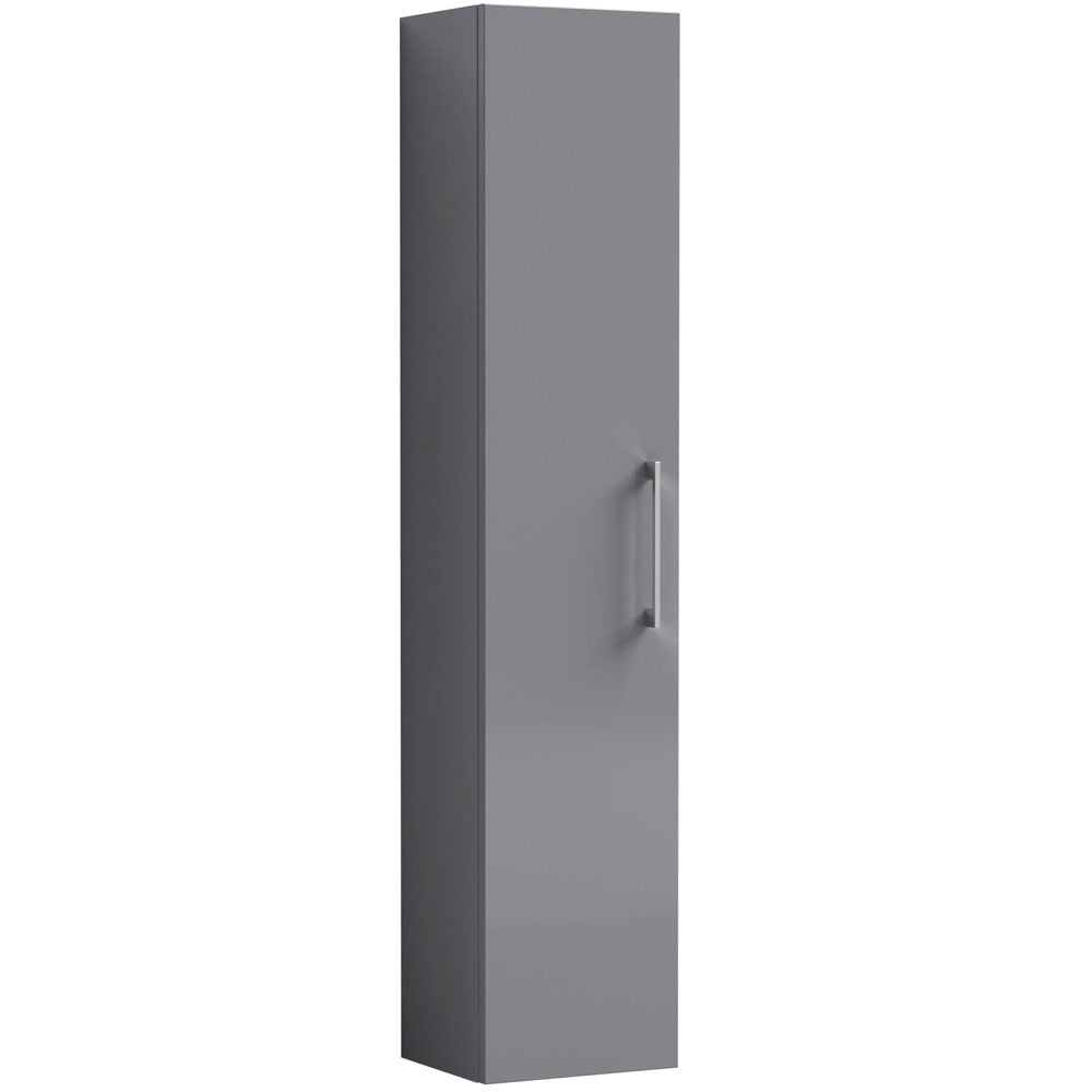 Nuie Cloud Grey with Brass Finish Bathroom Suite Set