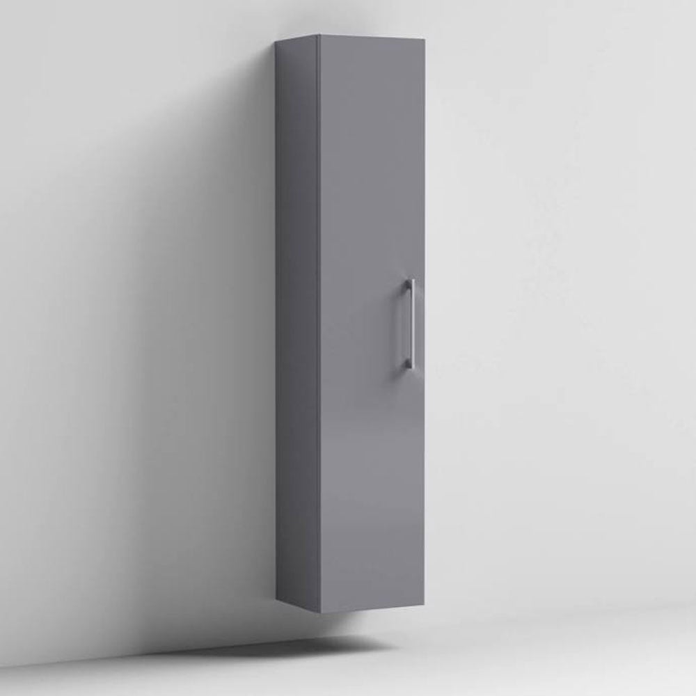 Nuie Anro Cloud Grey 300mm Single Door Tall Unit - MOE1361
