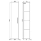 nuie-anro-cloud-grey-300mm-single-door-tall-unit---moe1361-