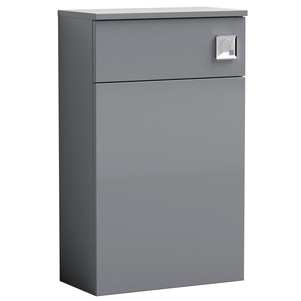 Nuie Cloud Grey with Brass Finish Bathroom Suite Set