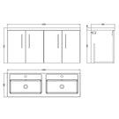 nuie-arno-electric-blue-1200-wh-4-door-vanity-unit--double-basin-