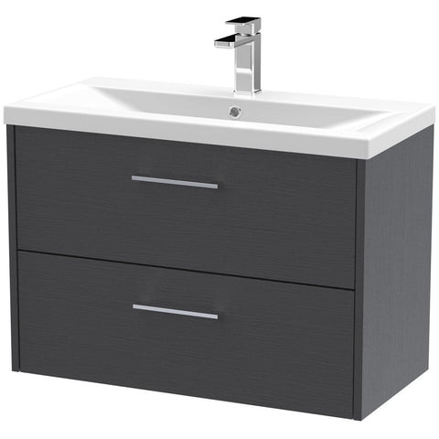 Hudson Reed Juno 800mm Wall Hung 2-Drawer Vanity Unit & Basin
