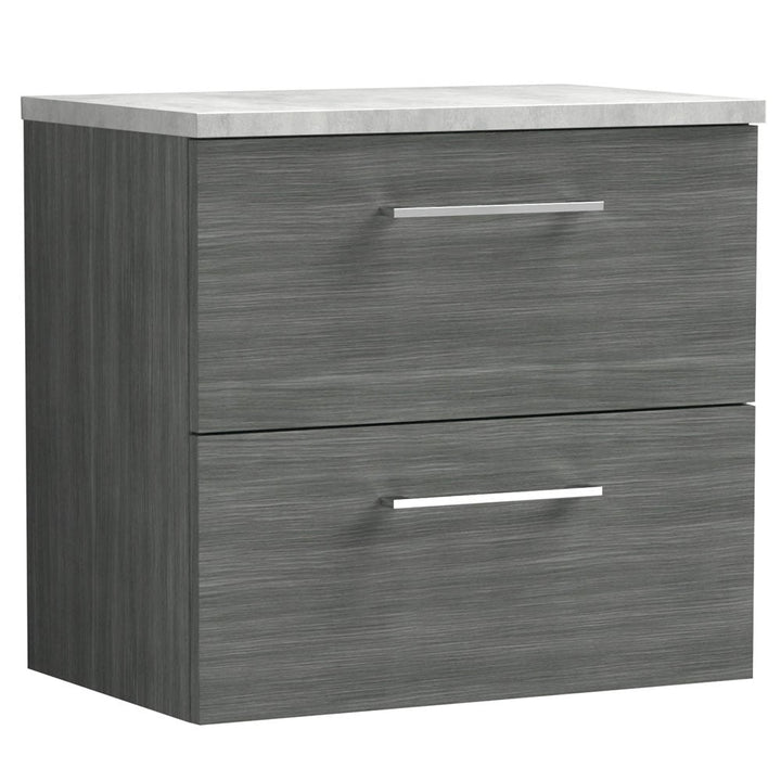 nuie-arno-anthracite-600mm-wall-hung-2-drawer-vanity-unit--laminate-top-
